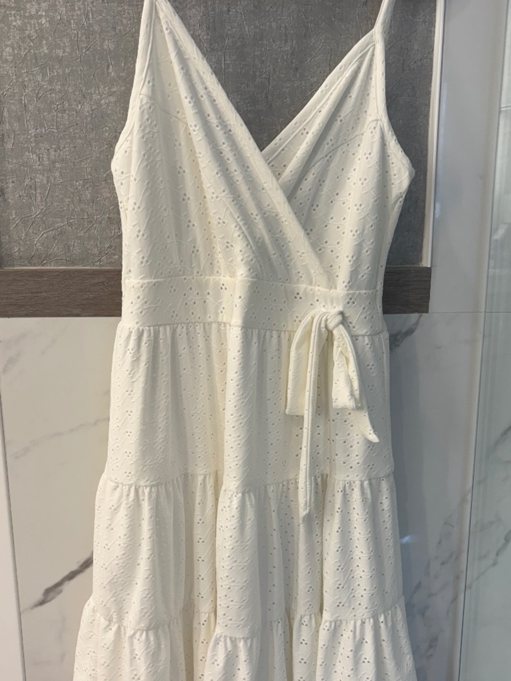 White eyelet sundress